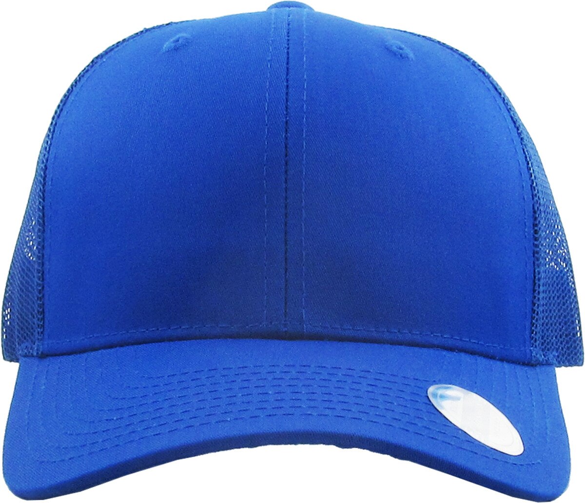 Royal Blue Classic 6 Panel Trucker Mesh Snapback Front View